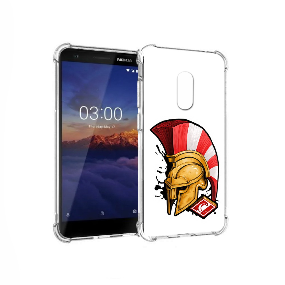 

Чехол MyPads Tocco для Nokia 3.1 ФК спартак шлем (PT114125.119.185), Прозрачный, Tocco