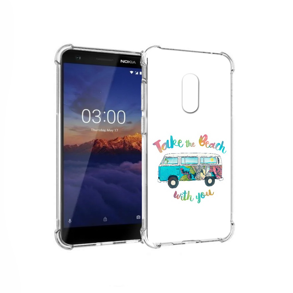 

Чехол MyPads Tocco для Nokia 3.1 Хиппи автобус (PT114125.119.190), Прозрачный, Tocco
