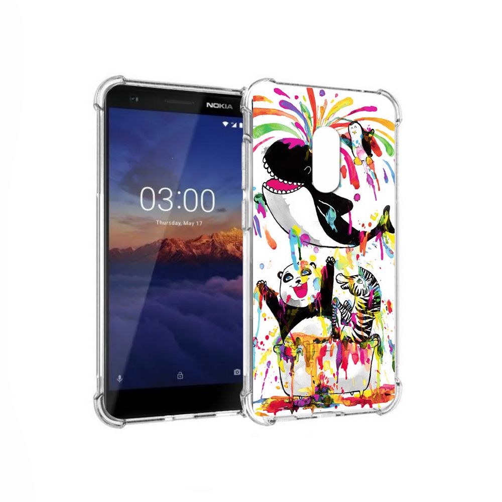 

Чехол MyPads Tocco для Nokia 3.1 Хиппи кит (PT114125.119.191), Прозрачный, Tocco