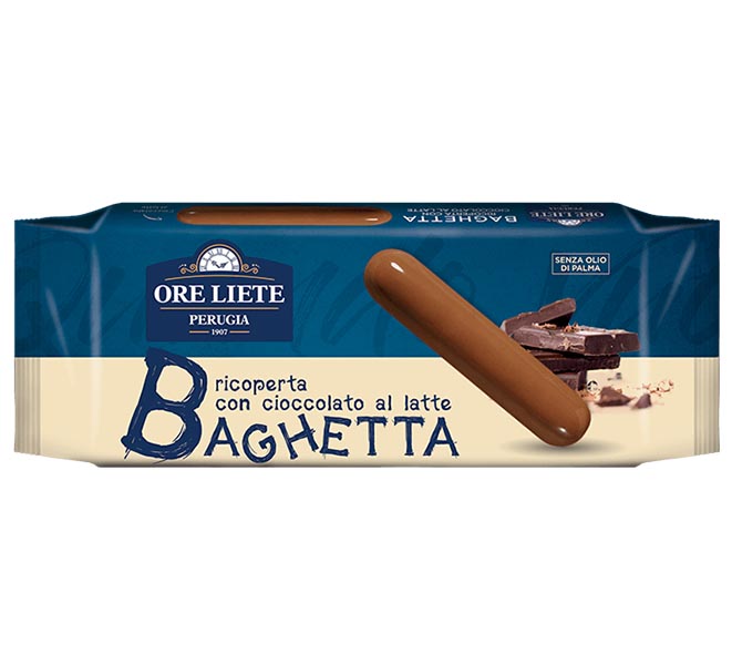 

Печенье Ore liete pasticceria fine baghetta latte молочный багет, 100 г