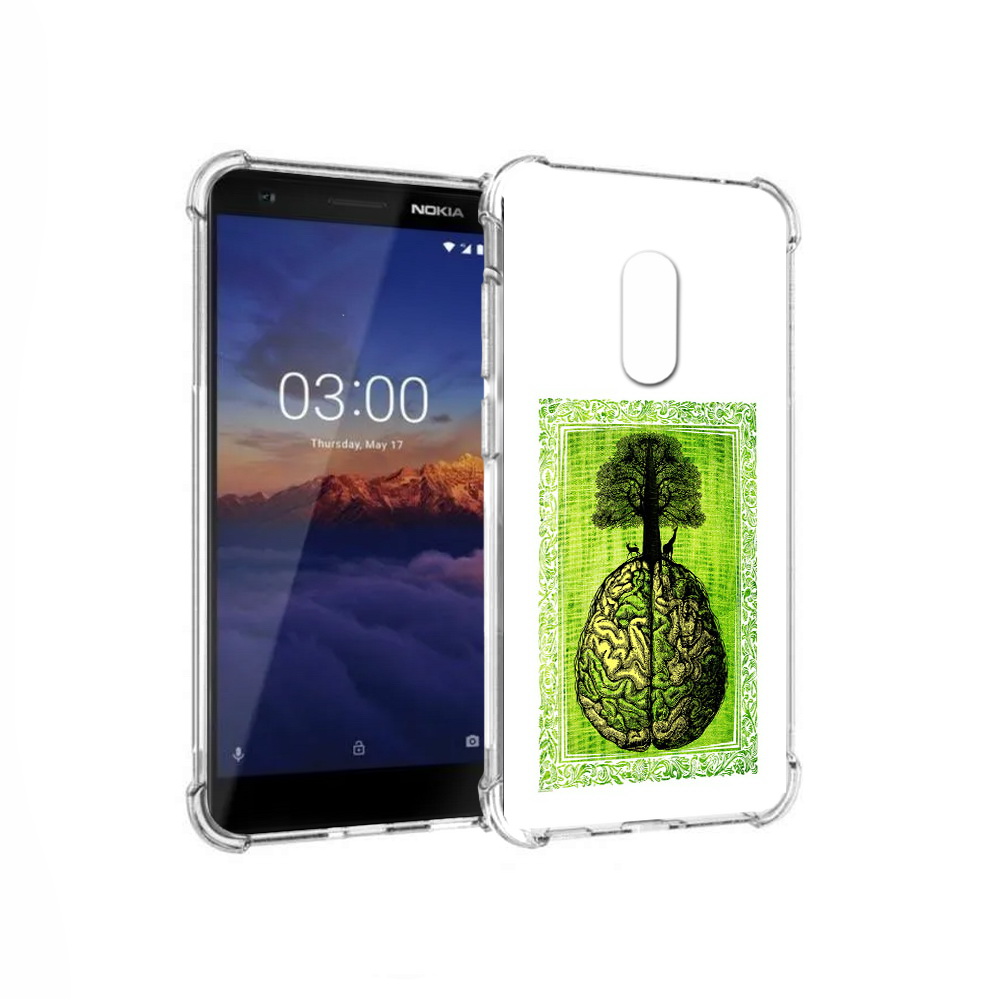 

Чехол MyPads Tocco для Nokia 3.1 абстракция здоровый мозг (PT114125.119.211), Прозрачный, Tocco