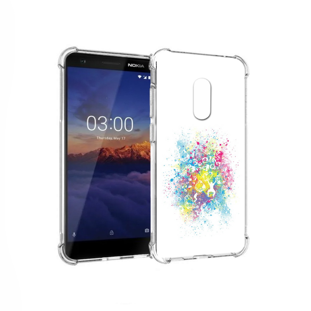 

Чехол MyPads Tocco для Nokia 3.1 акварель абстракция (PT114125.119.214), Прозрачный, Tocco
