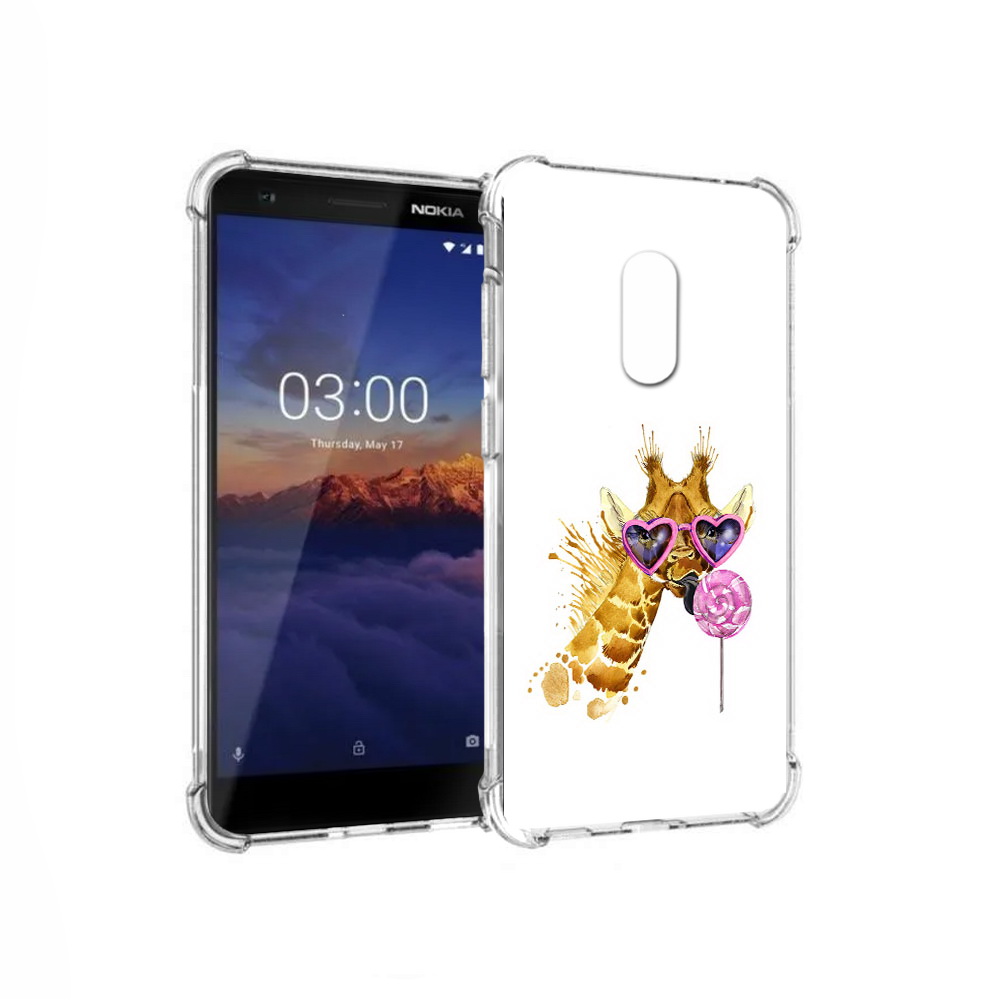 

Чехол MyPads Tocco для Nokia 3.1 акварельный жираф (PT114125.119.217), Прозрачный, Tocco