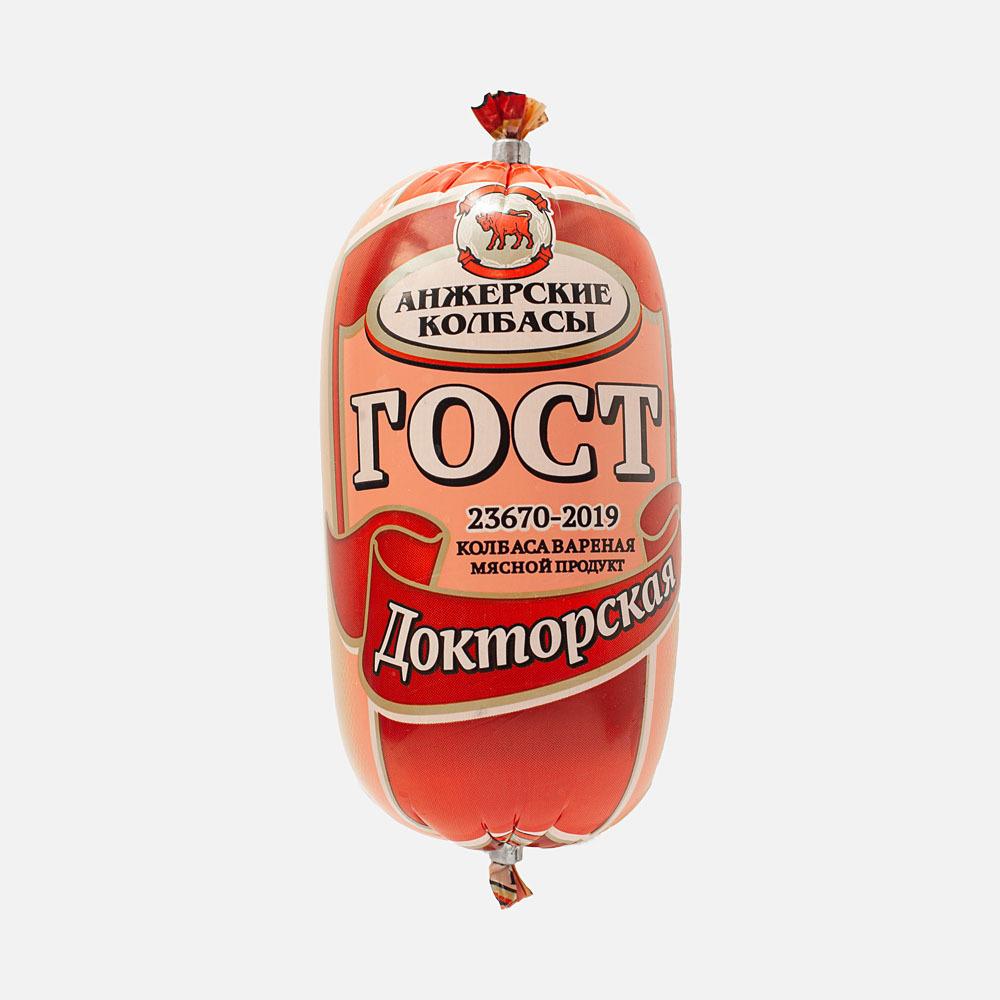 

Колбаса варёная Анжерские колбасы Докторская, категория А, 450 г