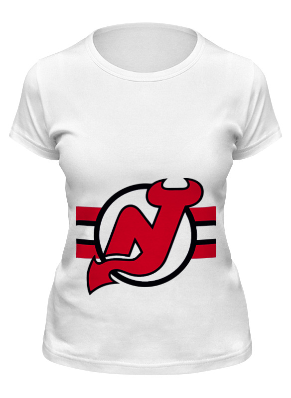

Футболка женская Printio New jersey devils белая L, Белый, New jersey devils