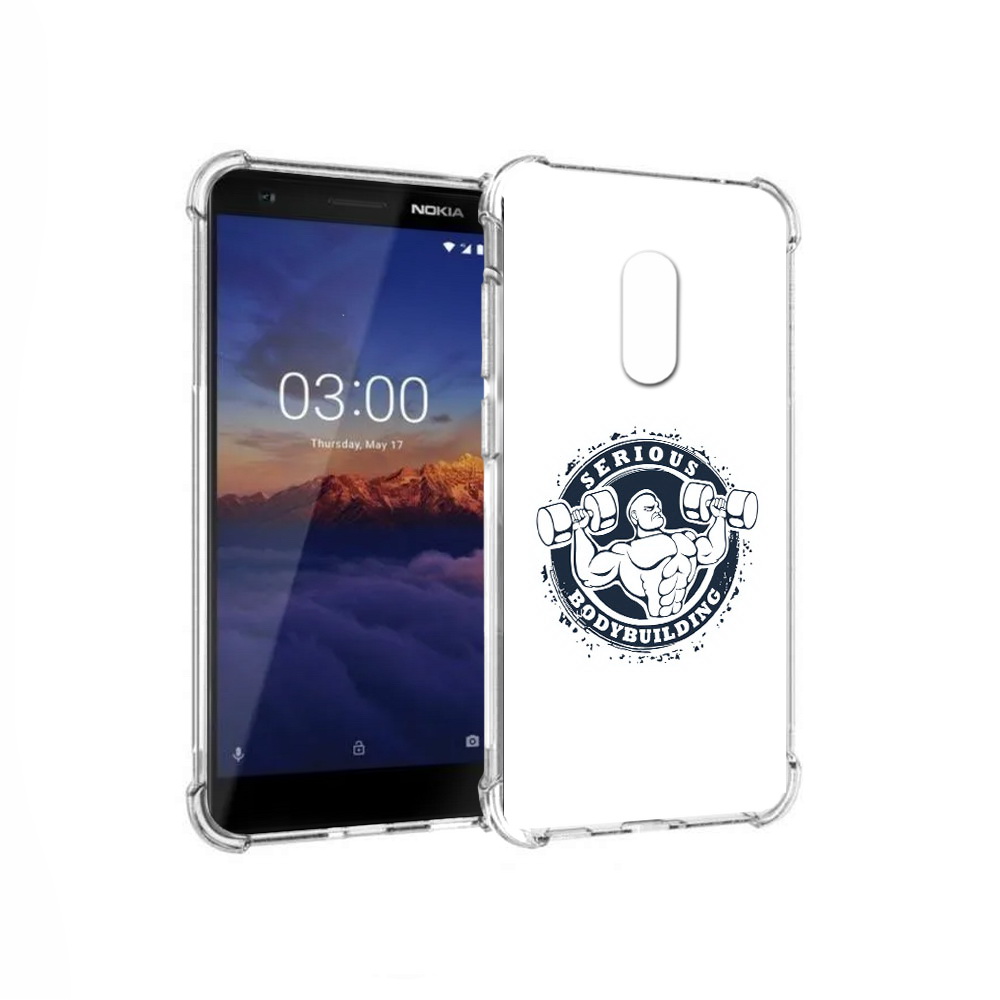

Чехол MyPads Tocco для Nokia 3.1 бодибилдинг воля к победе (PT114125.119.231), Прозрачный, Tocco