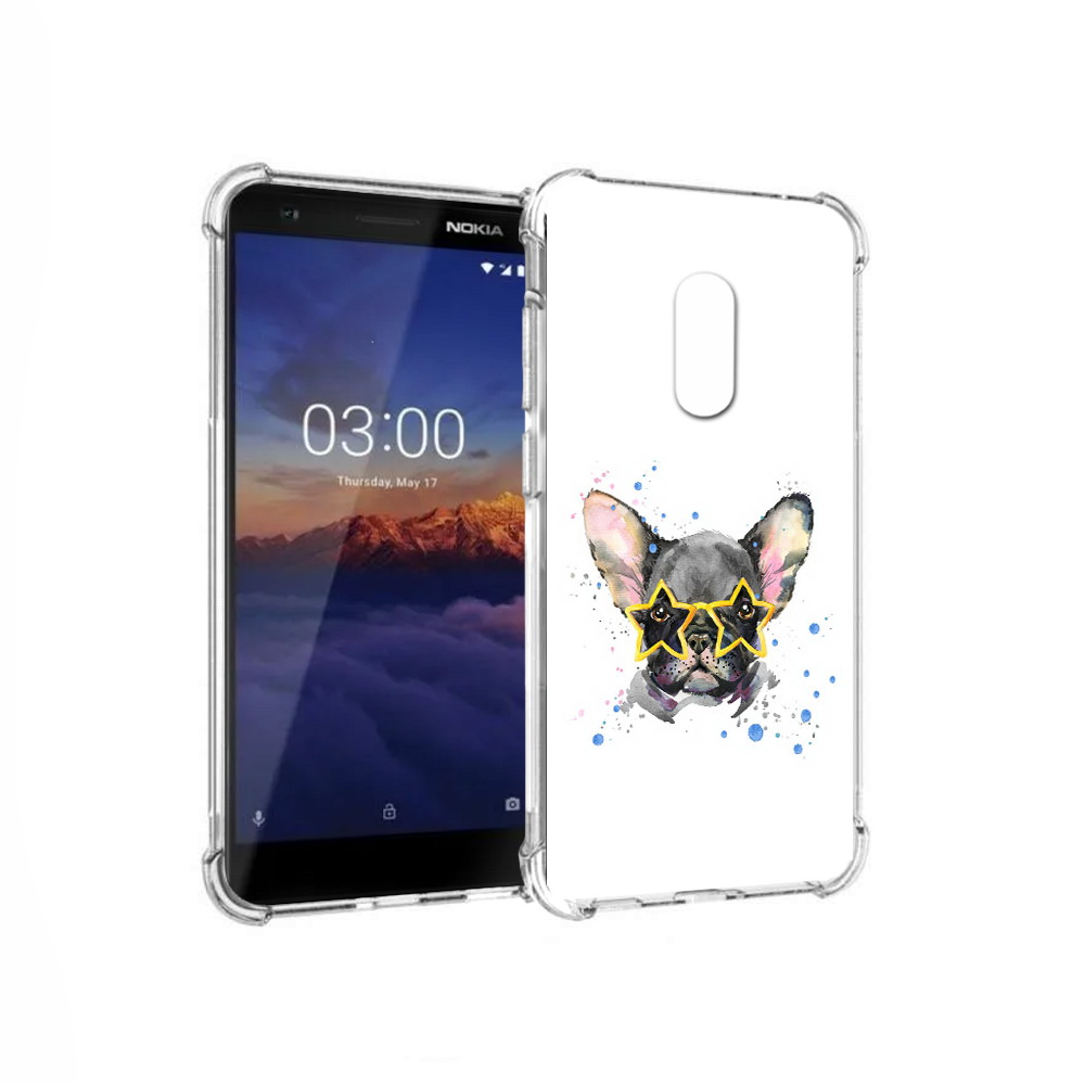 

Чехол MyPads Tocco для Nokia 3.1 буля в очках (PT114125.119.252), Прозрачный, Tocco