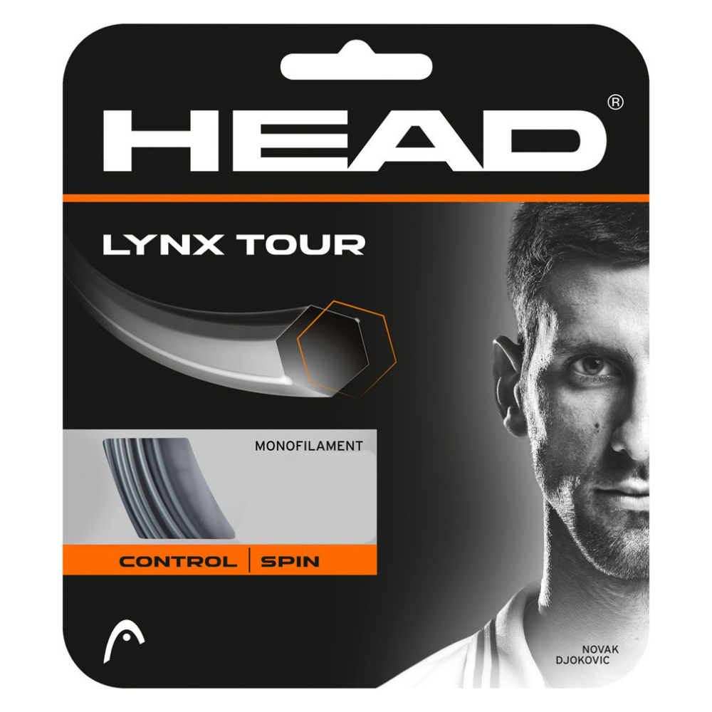 Струна для тенниса HEAD 12m Lynx Tour, Gray, 1.30