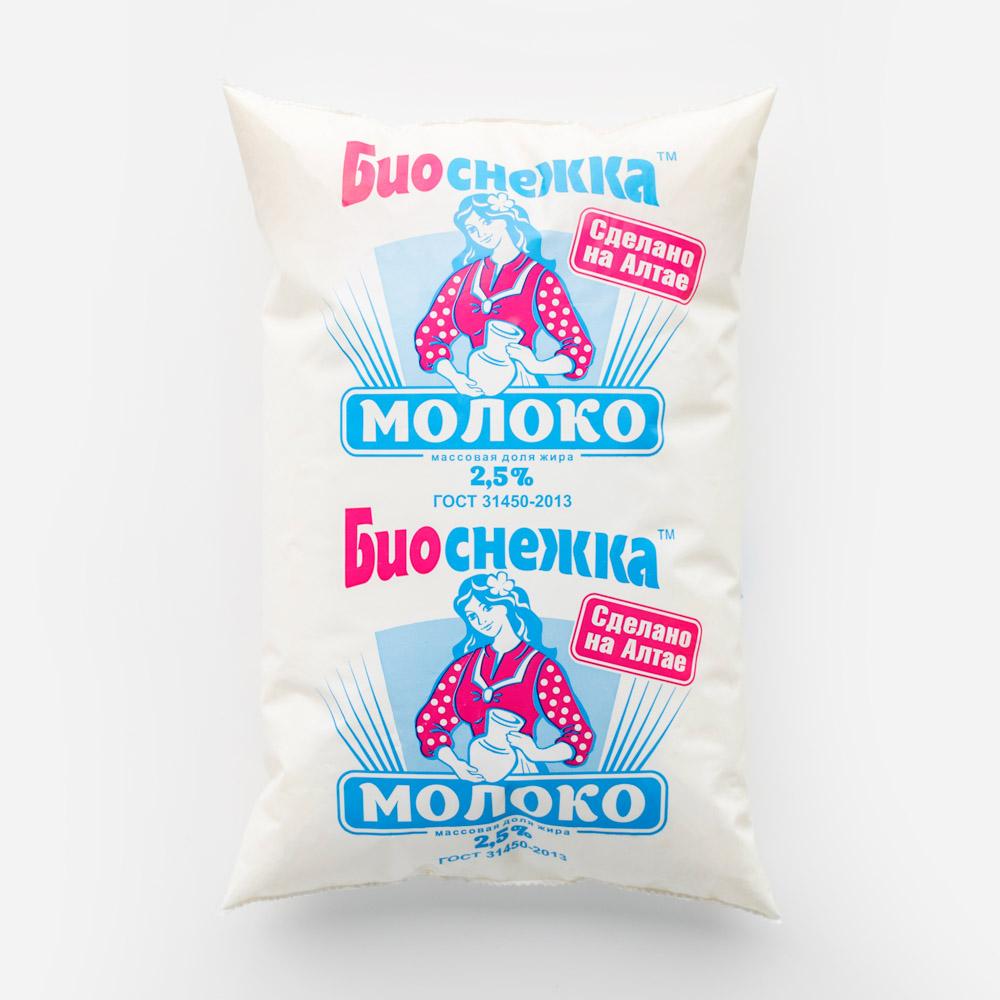 

Молоко Биоснежка пастеризованное, 2,5%, 900 г