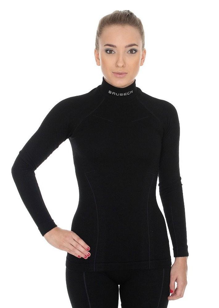 

Термолонгслив Brubeck Wool Merino W, черный, S, Wool Merino W
