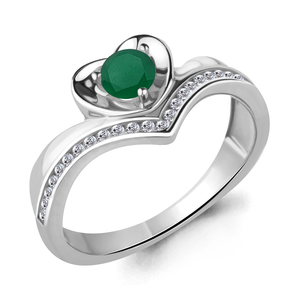 

Кольцо из серебра с агатом р. , Aquamarine 6567409А_925_р, 6567409А_925_р