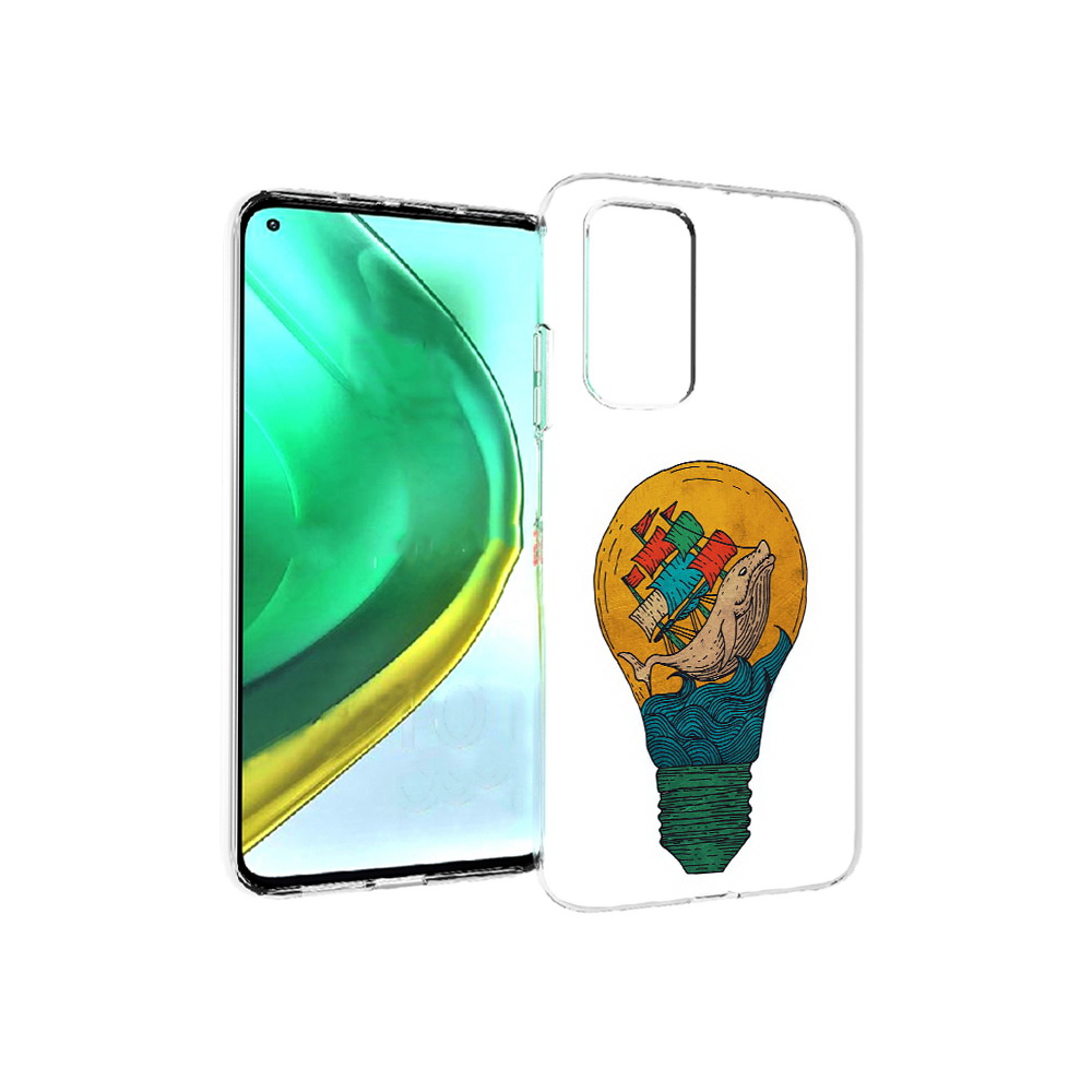 

Чехол MyPads Tocco для Xiaomi Mi 10T Pro кит в лампочке с парусами (PT154683.267.387), Прозрачный, Tocco