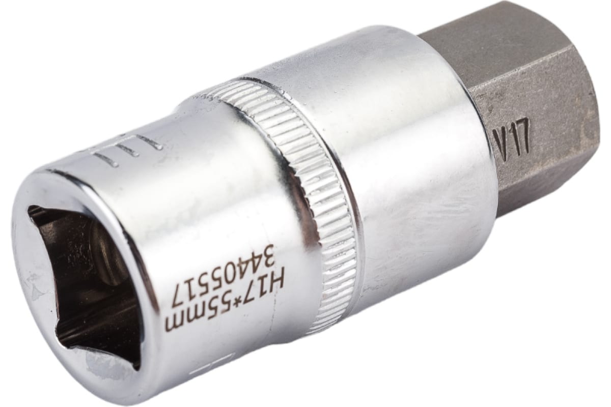 

Бита-головка 1/2" HEX H17 L=55мм ROCKFORCE 1шт