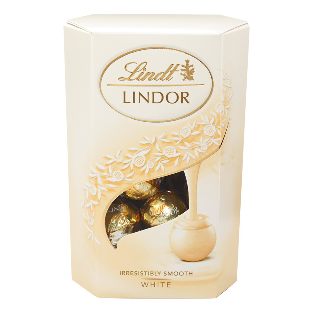 Набор конфет Lindt Lindor Белый корнет с кремовой начинкой 200 г