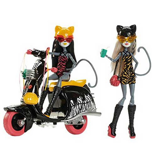

2 куклы Mattel Purrsephone, Meowlody, Scooter Wheelin' werecats Twin Sisters, CKD71, Twin Sisters