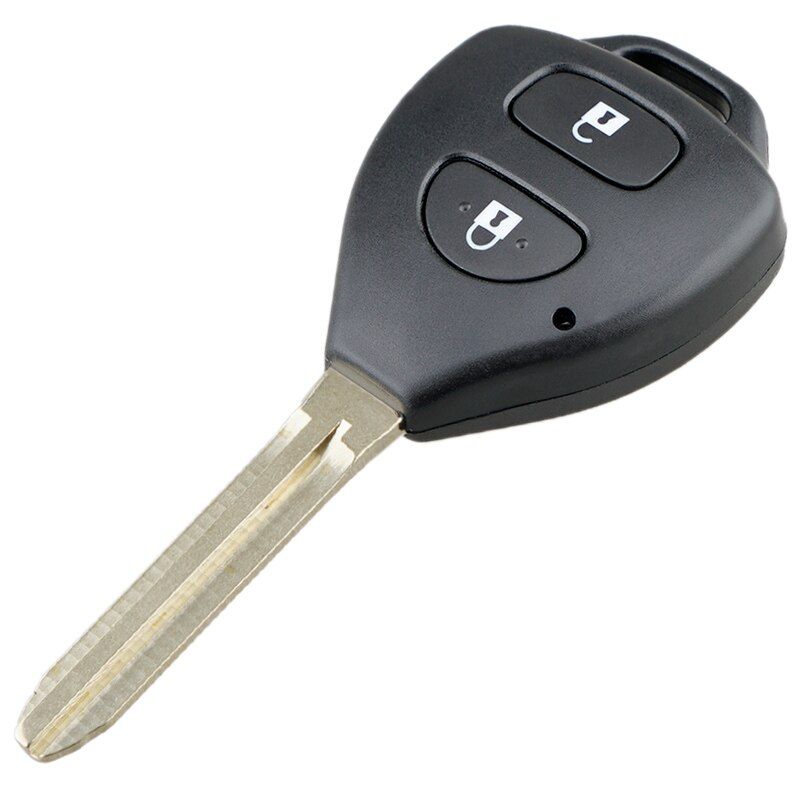 

Корпус ключа лезвия Toyota 2005+ 2 Кнопки, Черный, черный