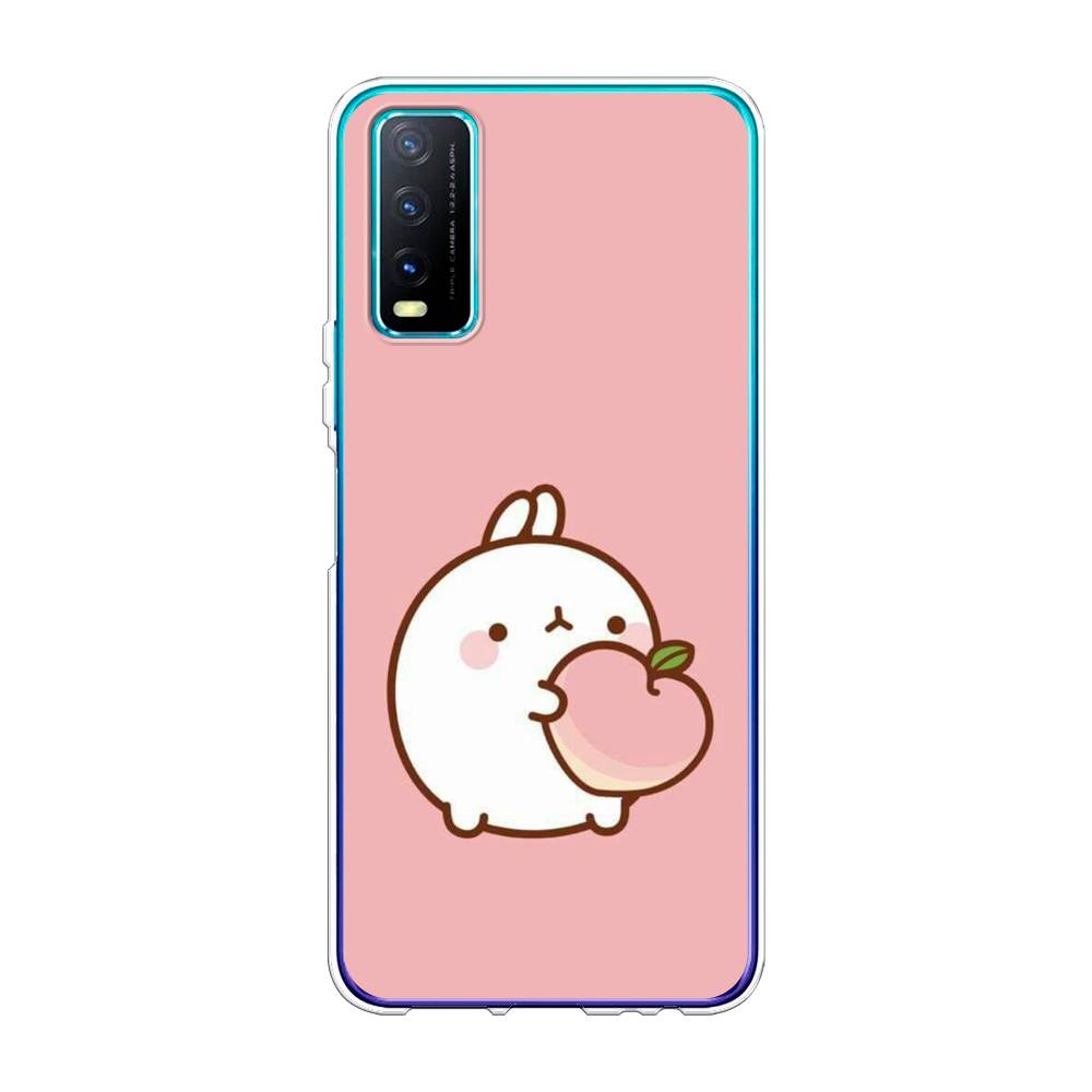 

Чехол Awog на Vivo Y20 "Кролик с персиком", Разноцветный, 263650-1