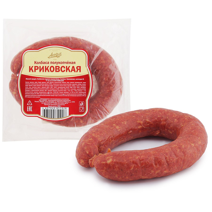 

Колбаса полукопченая Анком Краковская 300 г