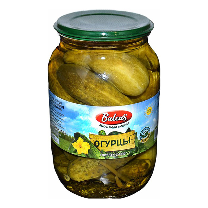 

Огурцы Balcas с зеленью в заливке 1,8 кг