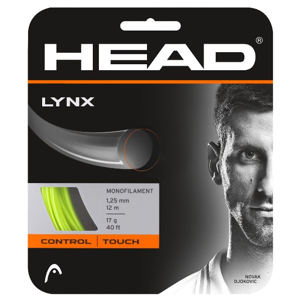 Струна для тенниса HEAD 12m LYNX, Yellow, 1.30