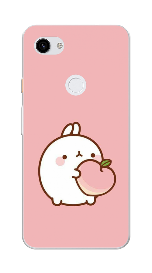 

Чехол Awog на Google Pixel 3A XL "Кролик с персиком", Разноцветный, 270450-1