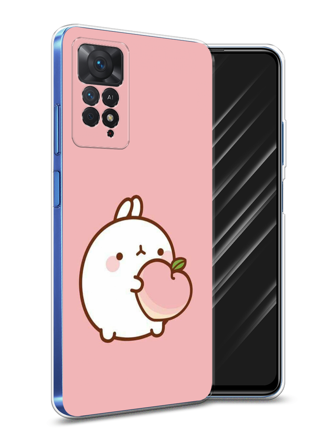 

Чехол Awog на Xiaomi Redmi Note 11E Pro "Кролик с персиком", Разноцветный, 314750-1