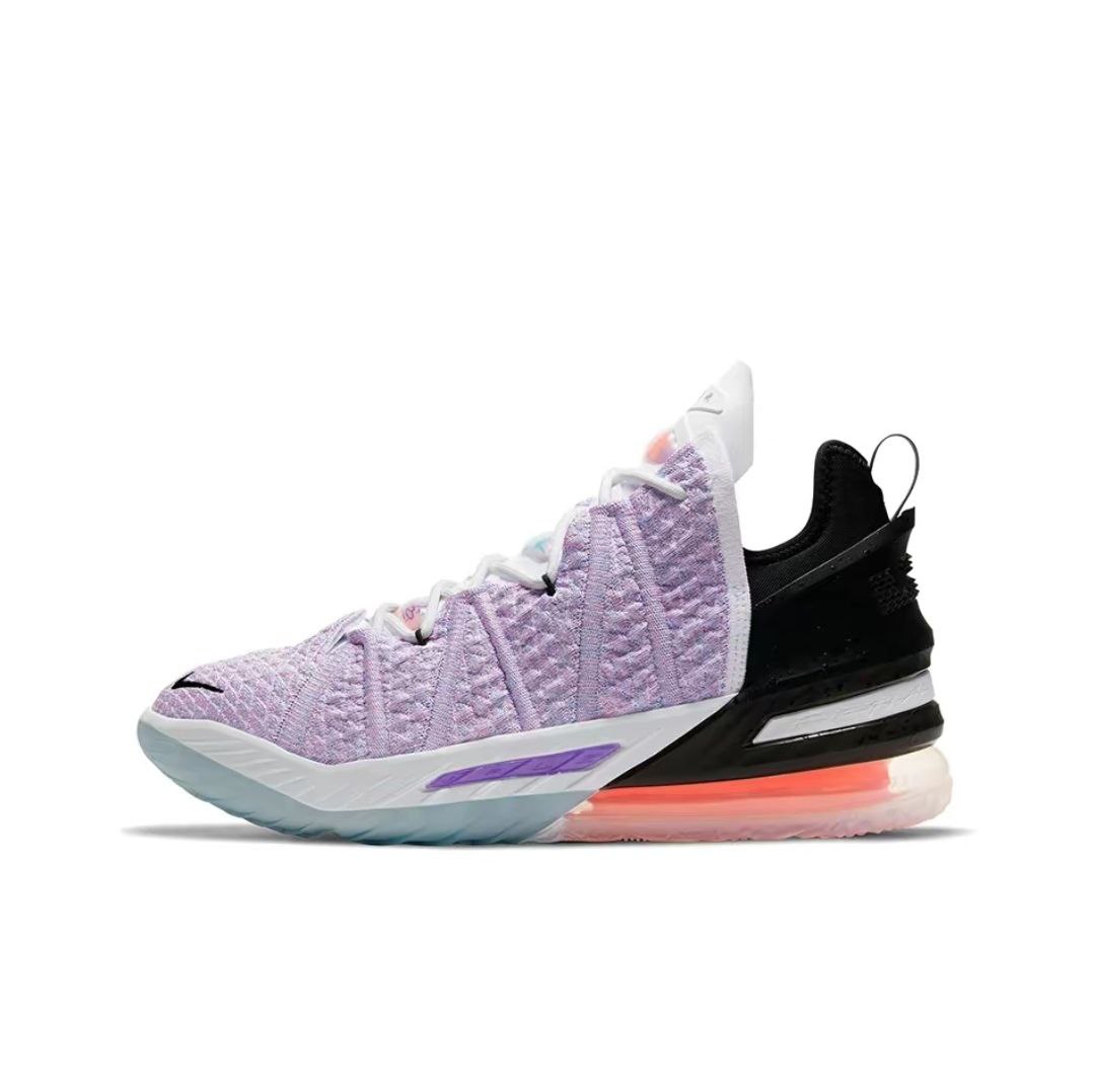 

Спортивные кроссовки унисекс Nike Lebron 18 фиолетовые 8 US, Фиолетовый, Lebron 18