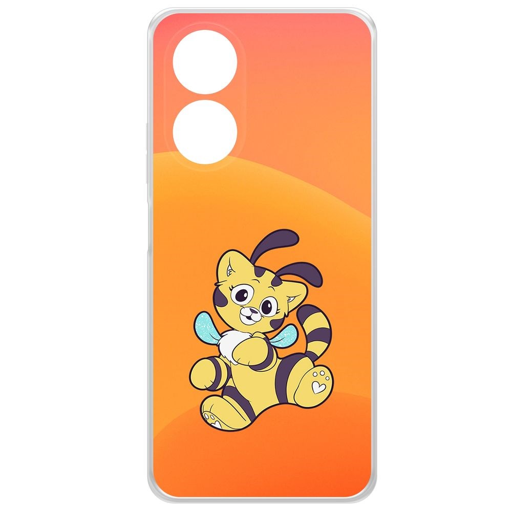 

Чехол-накладка Krutoff Clear Case Хаги Ваги - Кошка-Пчёлка для Oppo A58 4G, Прозрачный