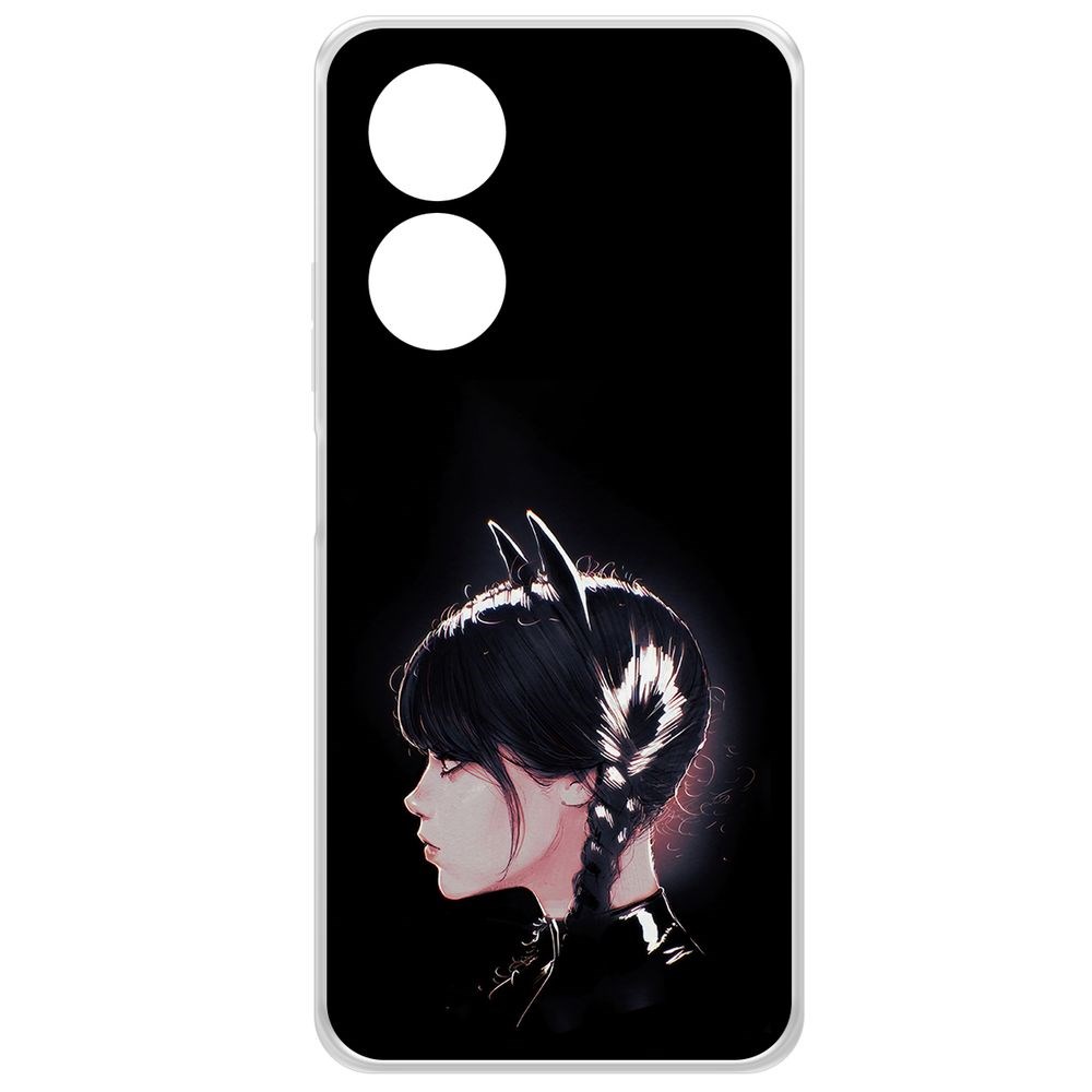 

Чехол-накладка Krutoff Clear Case Уэнсдей Аддамс - Кошка Уэнсдей для Oppo A58 4G, Прозрачный