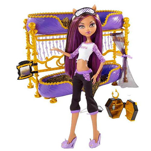 фото Игровой набор mattel clawdeen wolf, room to howl dead tired, playset, w2577