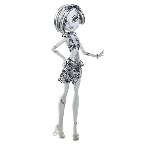 

Кукла Mattel Frankie Stein Skull shores Black and White, X0593, Black and White