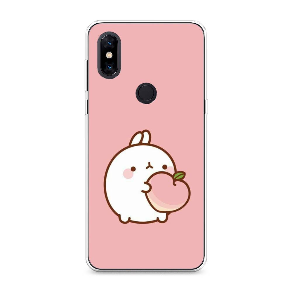 

Чехол Awog на Xiaomi Mi Mix 3 "Кролик с персиком", Разноцветный, 34950-1