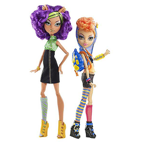 

2 куклы Mattel Clawdeen, Howleen Basic Werewolf Sisters, X5227, Werewolf Sisters