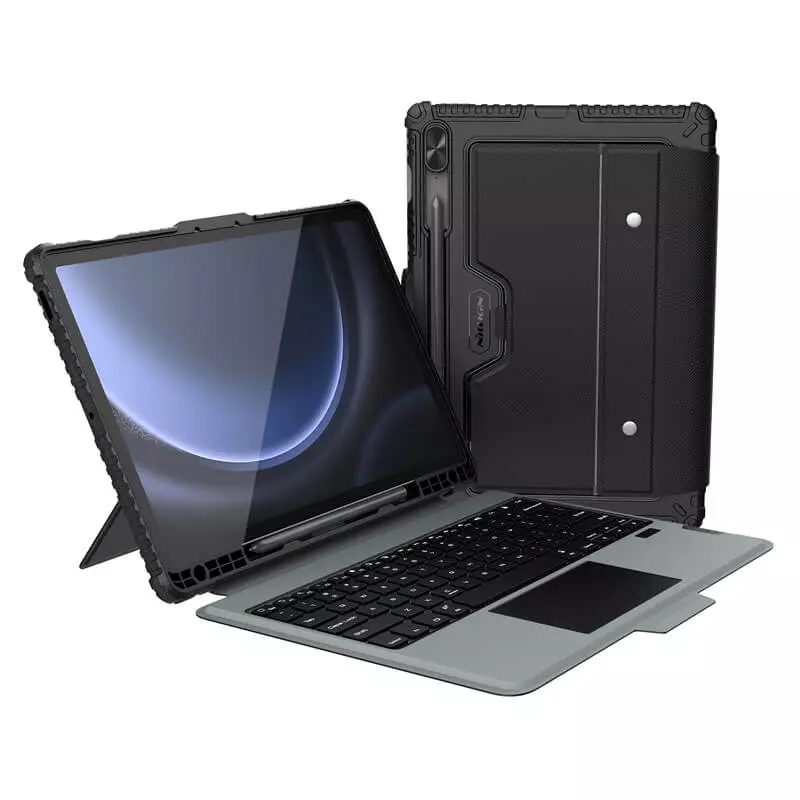 

Чехол Nillkin Bumper Combo Keyboard Case Backlit Version, Black, (SAM Tab S9+), Черный