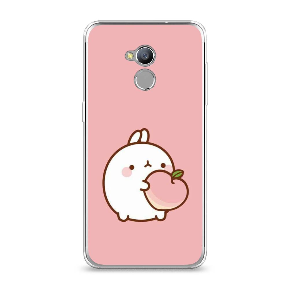 

Чехол Awog на ZTE Blade V7 Lite / ЗТЕ Блэйд V7 Lite "Кролик с персиком", 130450-1