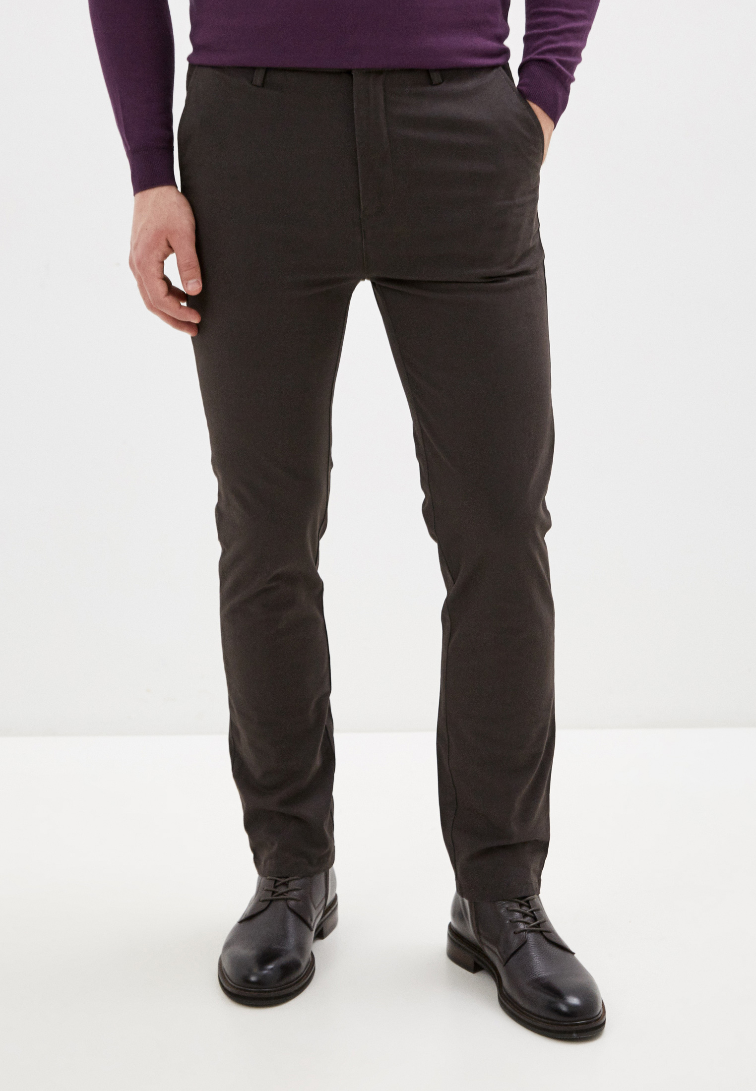 

Брюки мужские La Biali К002/120-91 коричневые 2XL, К002/120-91
