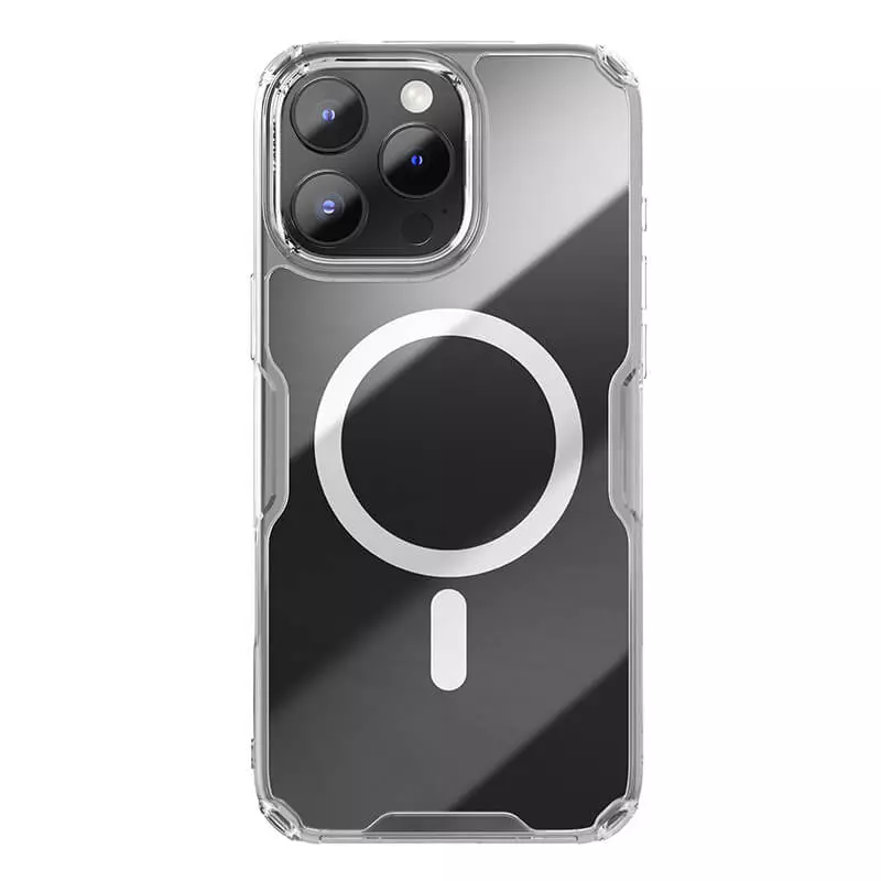 

Чехол Nillkin Nature TPU Pro Magnetic Case, White, (AP IP16 Pro Max), Прозрачный