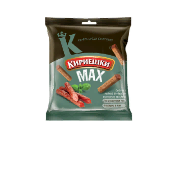 

Сухарики ржано-пшеничные Кириешки Max охотничьи колбаски 40 г
