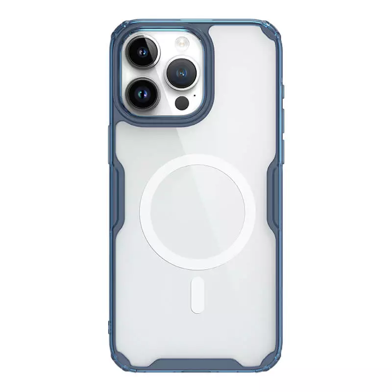 

Чехол Nillkin Nature TPU Pro Magnetic Case, Blue, (AP IP15 Pro Max), Синий