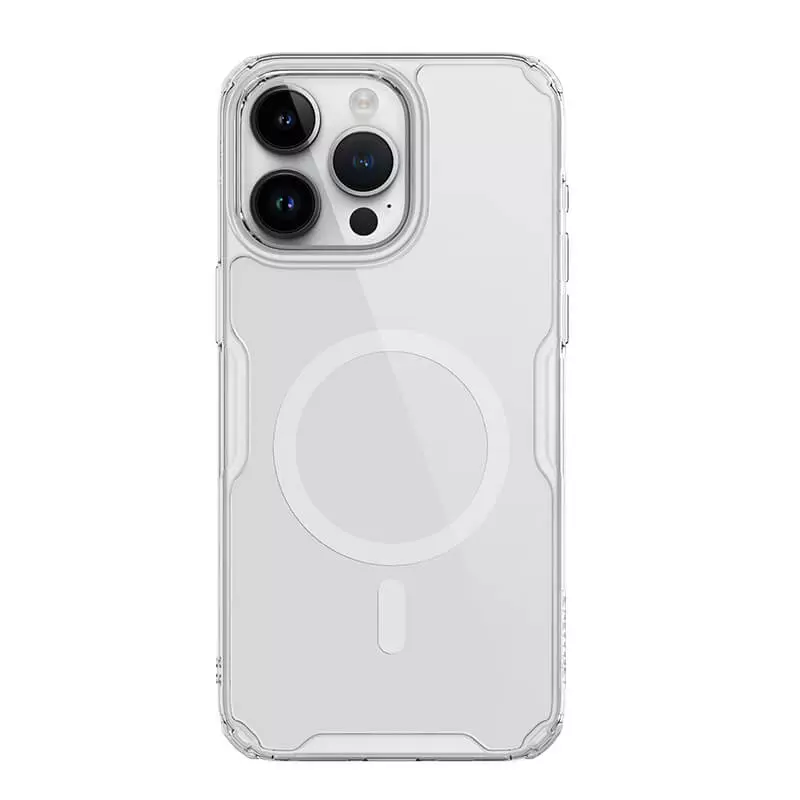 

Чехол Nature TPU Pro Magnetic Case, White, (AP IP15 Pro Max), Прозрачный
