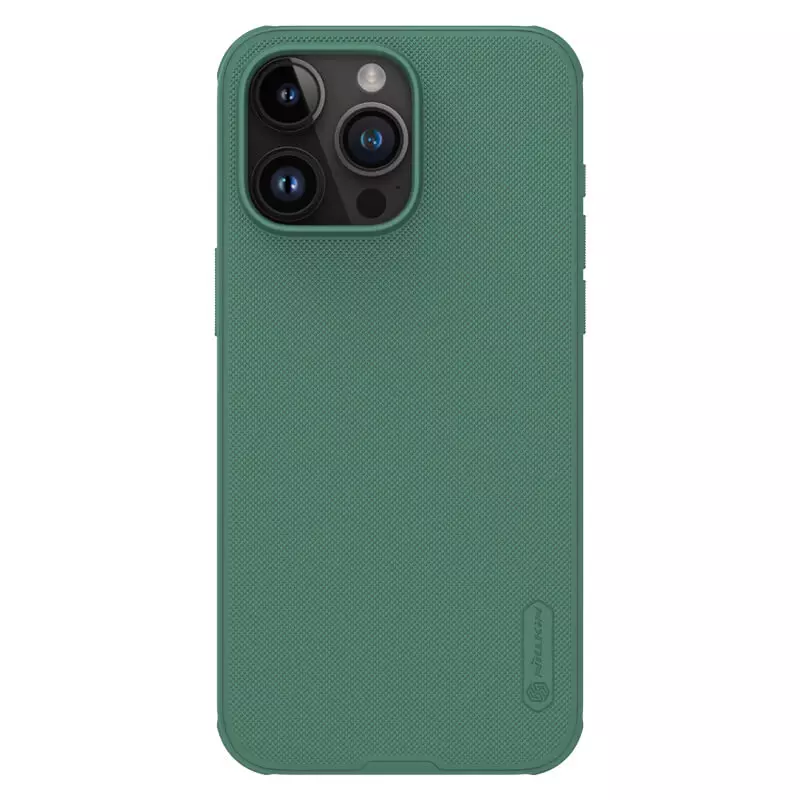 

Чехол Nillkin Super Frosted Shield Pro, Dark Green, (AP IP15 Pro Max), Зеленый