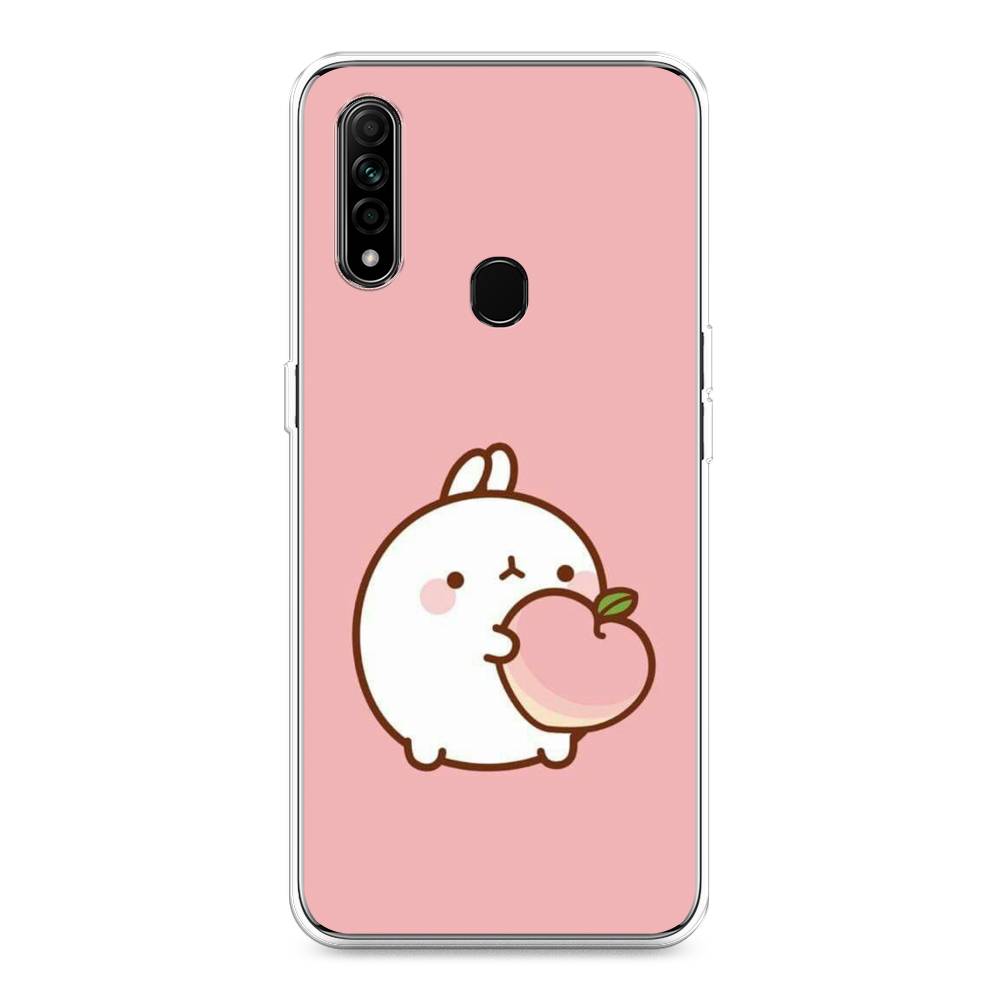 

Чехол Awog на Oppo A31 "Кролик с персиком", Разноцветный, 252250-1