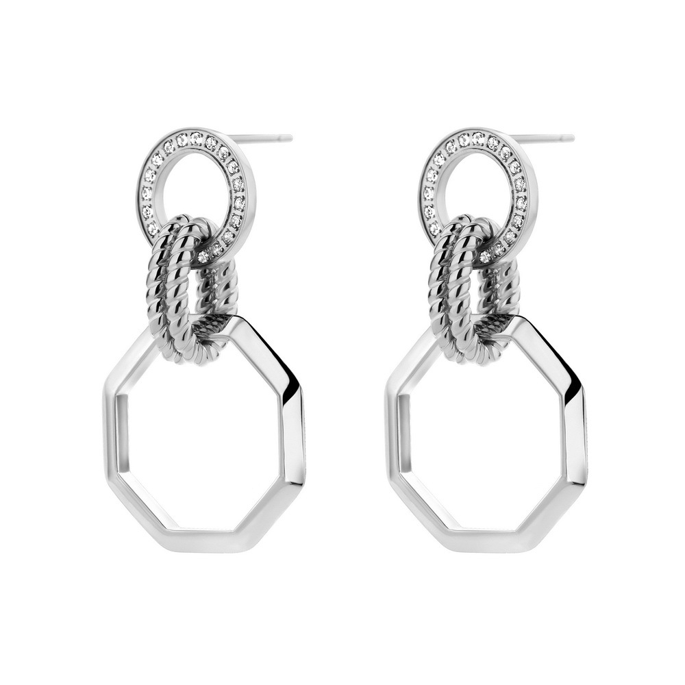 

Серьги из стали Cerruti 1881 CIJLE0004504, стекло, CIJLE0004504
