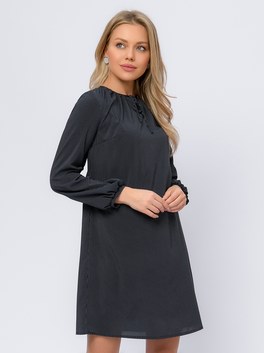 

Платье женское 1001dress 0102086 синее 44, Синий, 0102086