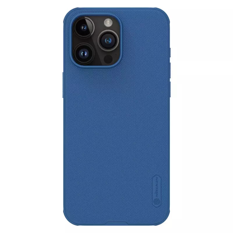 

Чехол Nillkin Super Frosted Shield Pro, Blue, (AP IP15 Pro Max), Синий