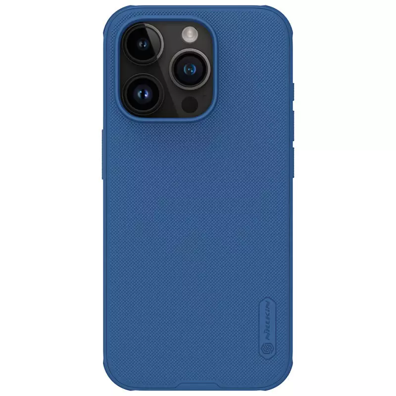 

Чехол Nillkin Super Frosted Shield Pro, Blue, (AP IP15 Pro), Синий