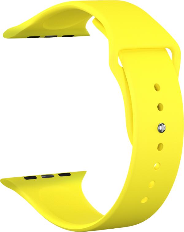 

Ремешок силиконовый GSMIN Sport Band для Apple Watch Edition 42/44 (Желтый)