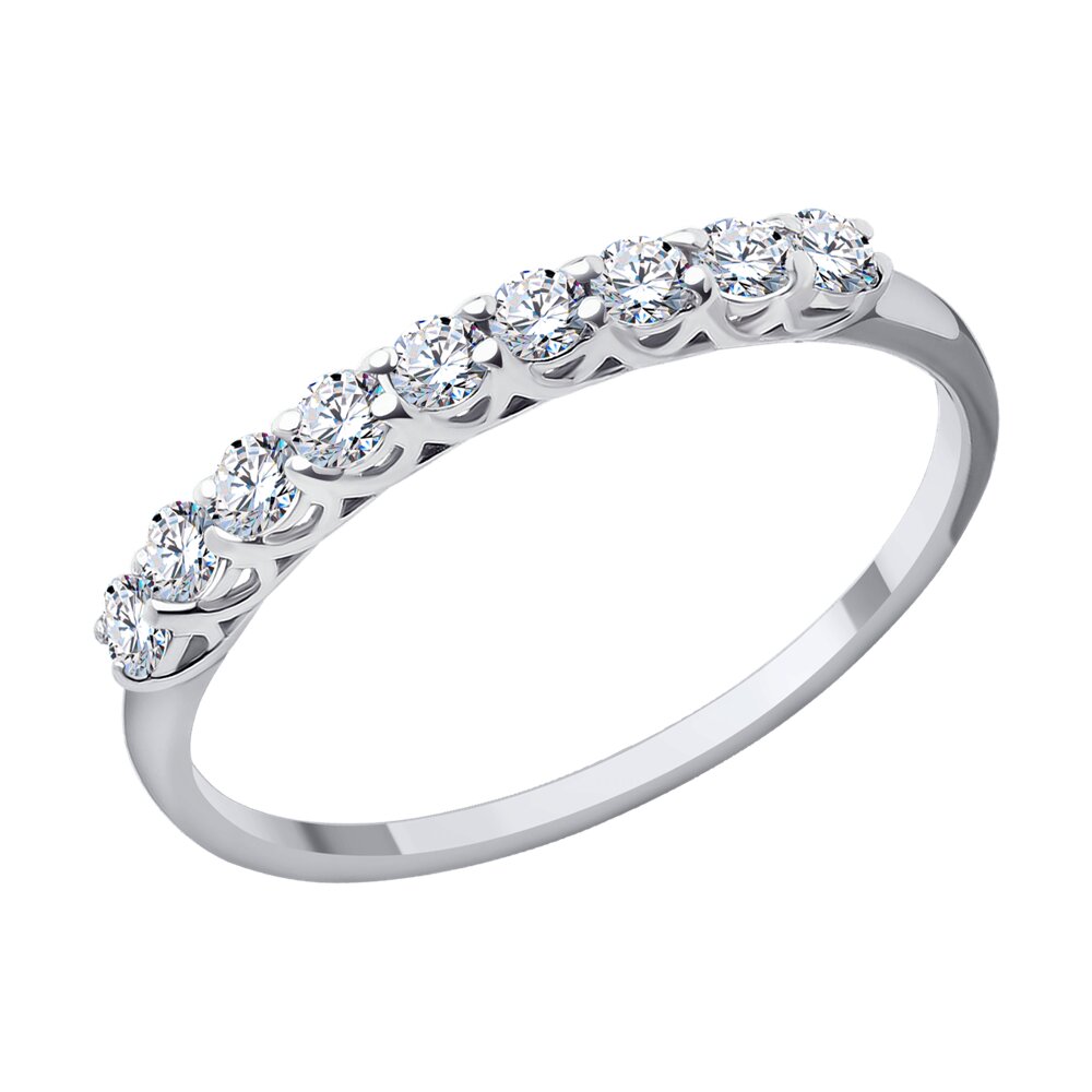 

Кольцо из золота р. 18 Diamant 52-110-01914-1, фианит, 52-110-01914-1