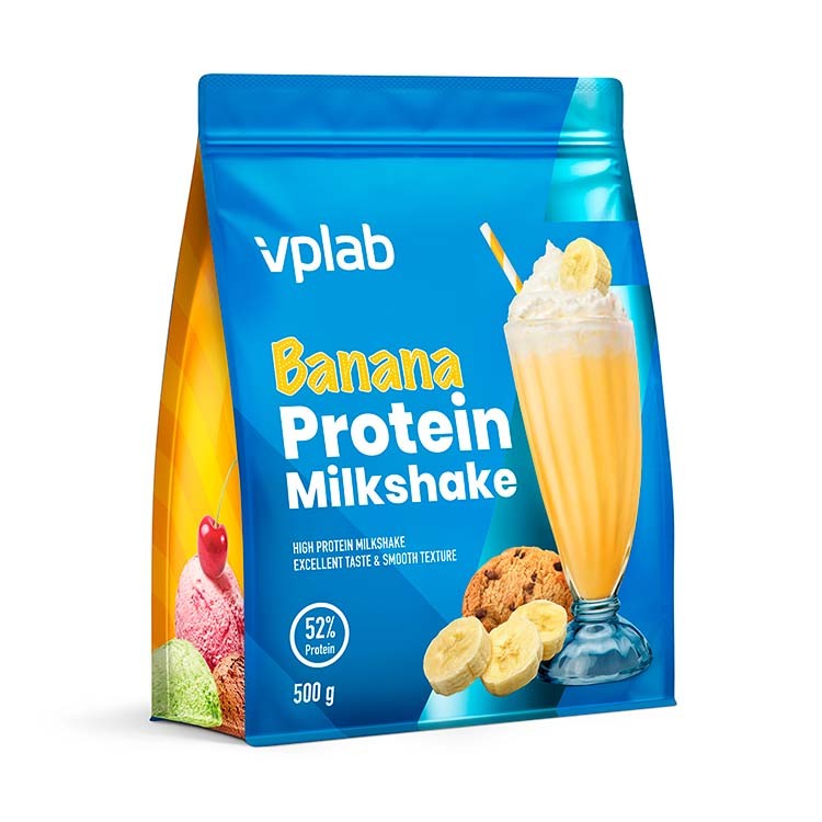 vplab Protein Milkshake, 500 г, вкус: банан