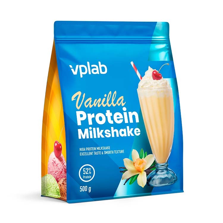vplab Protein Milkshake, 500 г, вкус: ваниль
